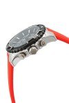 Invicta Aviator 49mm Chronograph Black Dial Red Silicone Band Men's Watch 37631