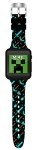Accutime Minecraft Kids Black Educational Learning Touchscreen Smart Watch Toy for Girls, Boys, Toddlers - Selfie Cam, Learning Games, Alarm, Calculator, Pedometer & More (Model: MIN4081AZ)