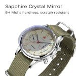 HEMUDU Seagull 1963 Mechanical Mens Watch 40mm, “Special Supply” ST1901 Movement Aviation Chronograph Sapphire Mirror, Military Waterproof Pilot Manual Winding Watches for Men
