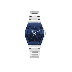 Bulova Gemini Modern Stainless Steel Blue Watch
