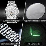 OLEVS Men's Luxury Automatic Skeleton Wrist Watch