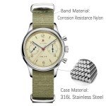 HEMUDU Seagull 1963 Men's 38mm Mechanical Chronograph