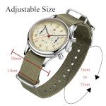 HEMUDU Seagull 1963 Men's 38mm Mechanical Chronograph