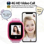 Kids 4G GPS Smartwatch with Camera and Pedometer - Pink