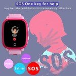 Kids 4G GPS Smartwatch with Camera and Pedometer - Pink