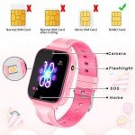 OKYUK Kids 4G SmartWatch with GPS Tracker - Pink