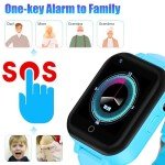 OKYUK 4G Kids Smart Watch Phone - Blue