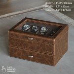 TAWBURY Luxury 6 Slot Watch Box for Men