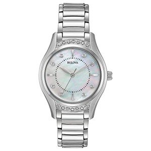 Bulova Classic Diamond Women's Watch - Stainless Steel