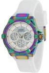 Invicta 37308 Aviator Lady White Chronograph Dial White Silicone Band Women's Watch