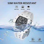 Luxury Men's Tonneau Waterproof Chronograph Watch