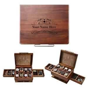 Shanik Men's Luxury Watch Organizer with 8 Slots