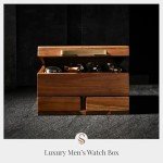 Shanik Men's Luxury Watch Organizer with 8 Slots