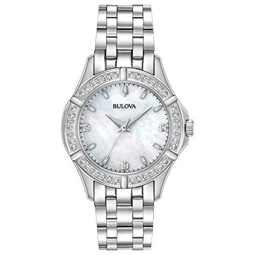 Bulova Ladies' Diamond Dial Quartz Watch 96R233