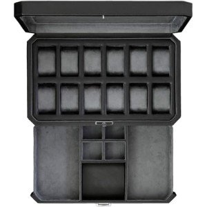 ROTHWELL Luxury 12 Slot Leather Watch Box