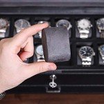 ROTHWELL Luxury 12 Slot Leather Watch Box