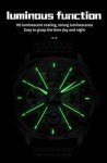 OLEVS Men's Luxury Skeleton Mechanical Watch