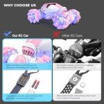 Pink Remote Control Stunt Car with Gesture Sensor