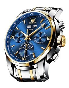 OLEVS Men's Automatic Moon Phase Dress Watch