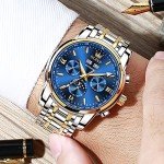 OLEVS Men's Automatic Moon Phase Dress Watch