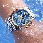 OLEVS Men's Automatic Moon Phase Dress Watch