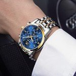 OLEVS Men's Automatic Moon Phase Dress Watch