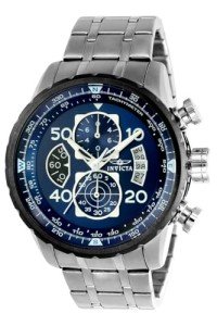 Invicta Men's Aviator Quartz Silver Watch