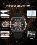 Men's Luxury Waterproof Analog Sports Watch Black