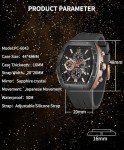 Men's Luxury Waterproof Analog Sports Watch Black