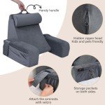 Cozy Back Support Pillow for Reading & TV