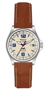 Men's Aviator Luxury Pilot Watch with Leather Strap