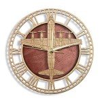 Lockheed P-3 Orion Wood Wall Clock - Navy Decor