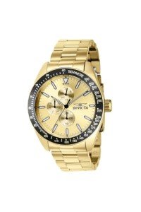 Invicta Men's Aviator Multifunction Gold Dial Watch