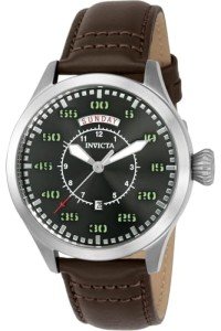 Invicta Men's Aviator Brown Quartz Analog Watch