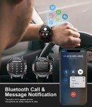 Tactical Bluetooth Smartwatch for Men with Health Monitor
