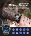 Tactical Bluetooth Smartwatch for Men with Health Monitor