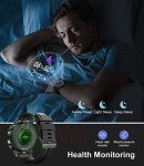 Tactical Bluetooth Smartwatch for Men with Health Monitor