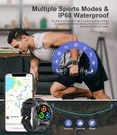 Tactical Bluetooth Smartwatch for Men with Health Monitor