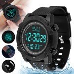 Men's Waterproof Digital Military Sports Watch