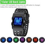 Men's Waterproof LED Digital Sports Watch