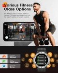 Men's Tactical Smart Watch - Bluetooth, Fitness Tracker