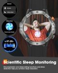 Men's Tactical Smart Watch - Bluetooth, Fitness Tracker