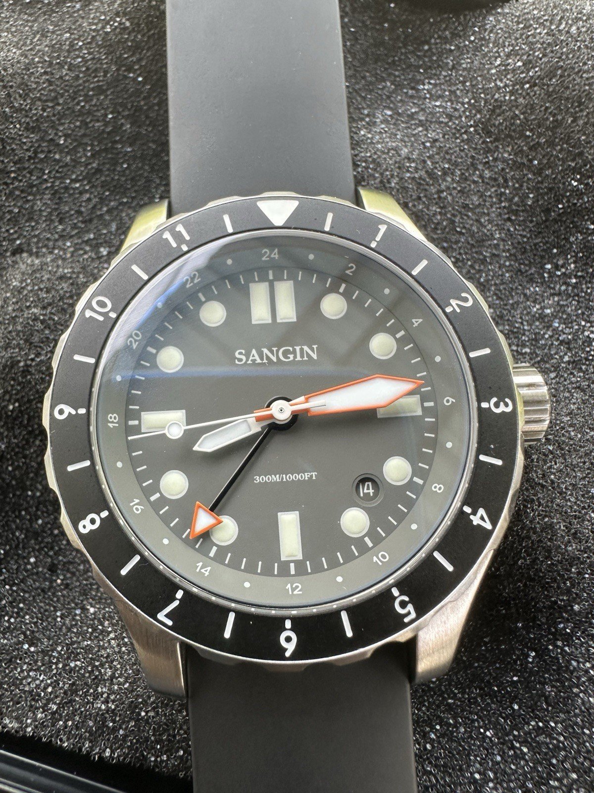 Sangin Instruments GHOST Grey GMT Watch Set