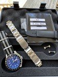 Sangin Instruments Sea Blue GMT Watch + Metal Bracelet