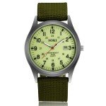 Men's Military Luminous 24-Hour Dial Quartz Watch