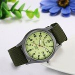 Men's Military Luminous 24-Hour Dial Quartz Watch
