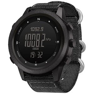 Men's Tactical Digital Survival Watch with Nylon Strap