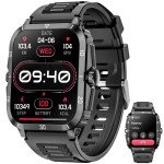Tactical Men's Fitness Smart Watch with Heart Rate