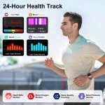 Tactical Men's Fitness Smart Watch with Heart Rate