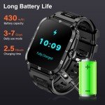 Tactical Men's Fitness Smart Watch with Heart Rate